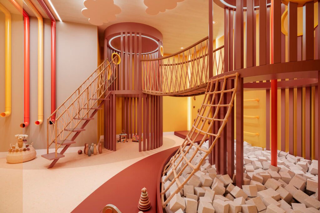 Brinquedoteca kids room do Marco Zero One